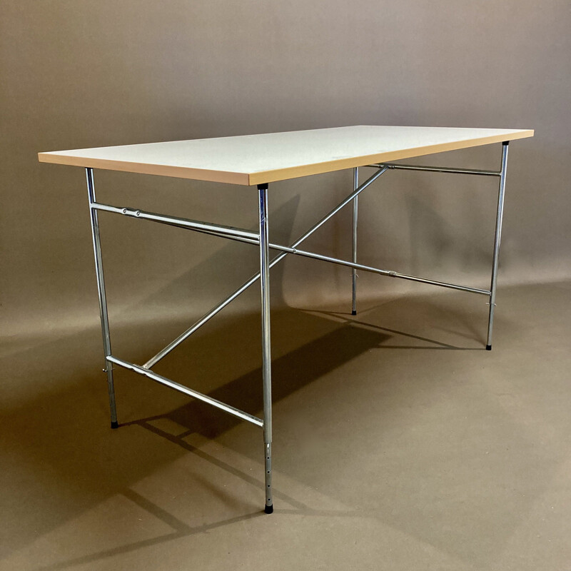 Vintage modular desk Metal and wood by Egon Eiermann