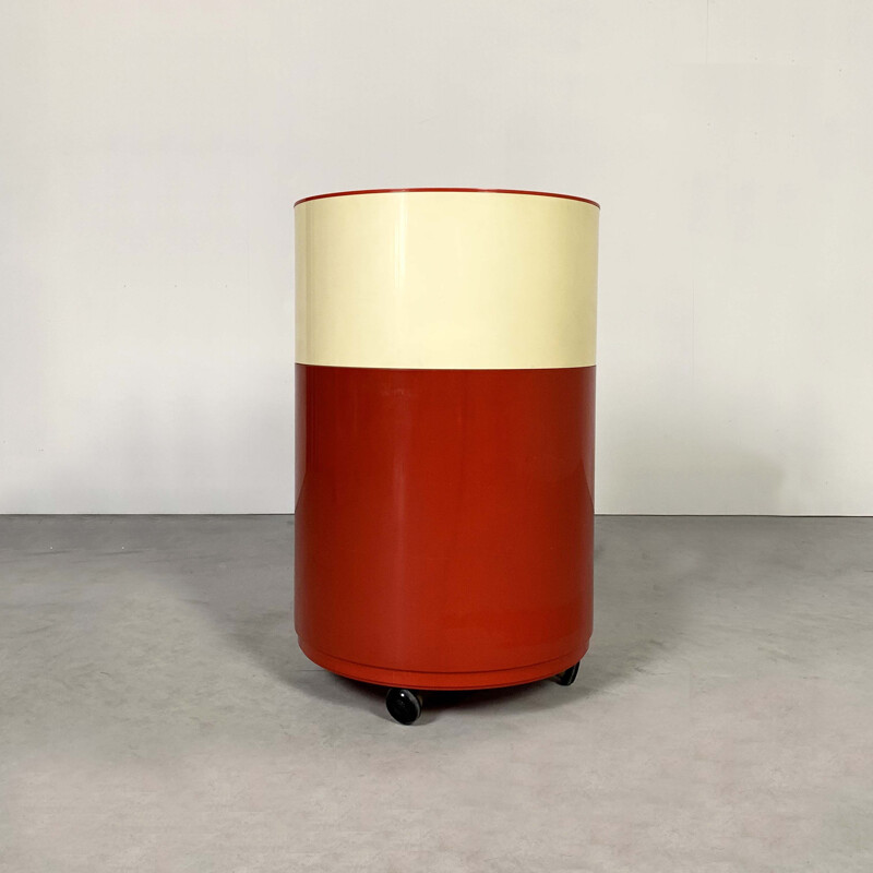 Vintage Round Modular Cabinet by Anna Castelli Ferrieri for Kartell, 1970s