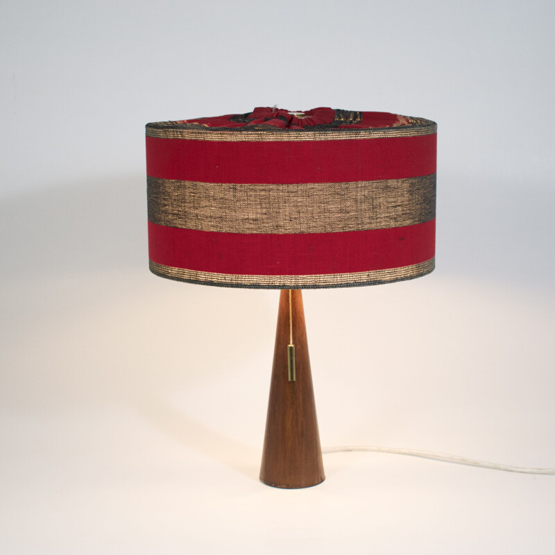 Vintage teak double-lighting lamp 1960