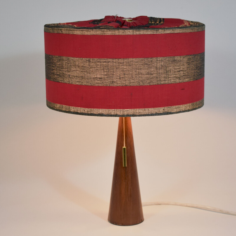 Vintage teak double-lighting lamp 1960