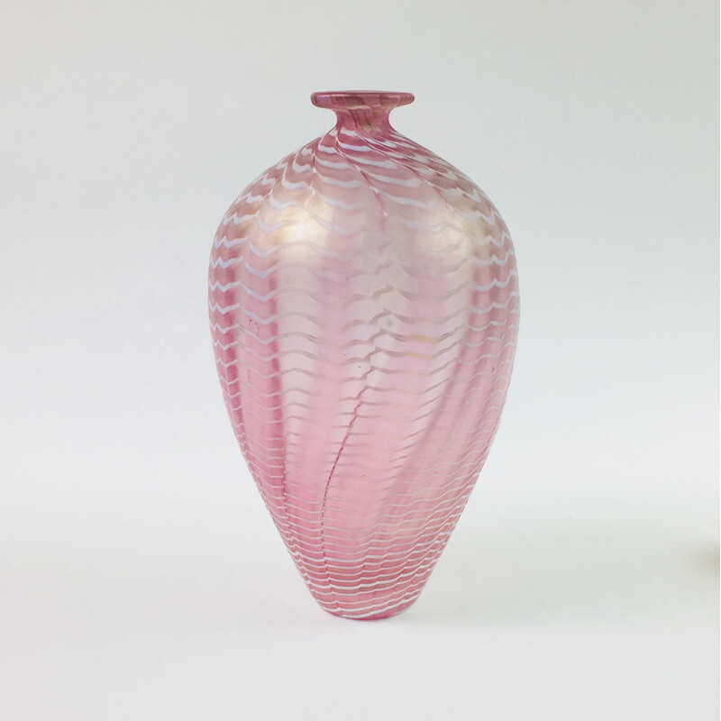 Vintage Glass Model Minos Vase by Bertil Vallien for Kosta Boda, 1980s