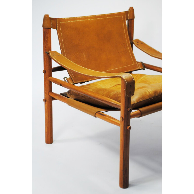 Mid-century Scandinavian "Sirocco" safari chair, Arne NORELL - 1960s