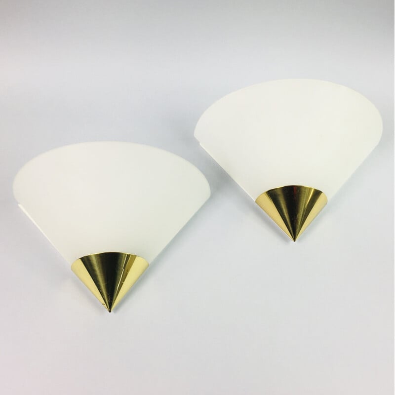 Pair of Mid-Century Space Age Sconces from Limburg 1970