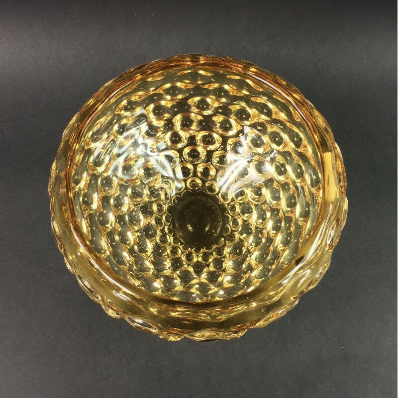 Vintage Murano Glass Lenti Bowl by Ercole Barovier for Barovier and Toso, 1940s