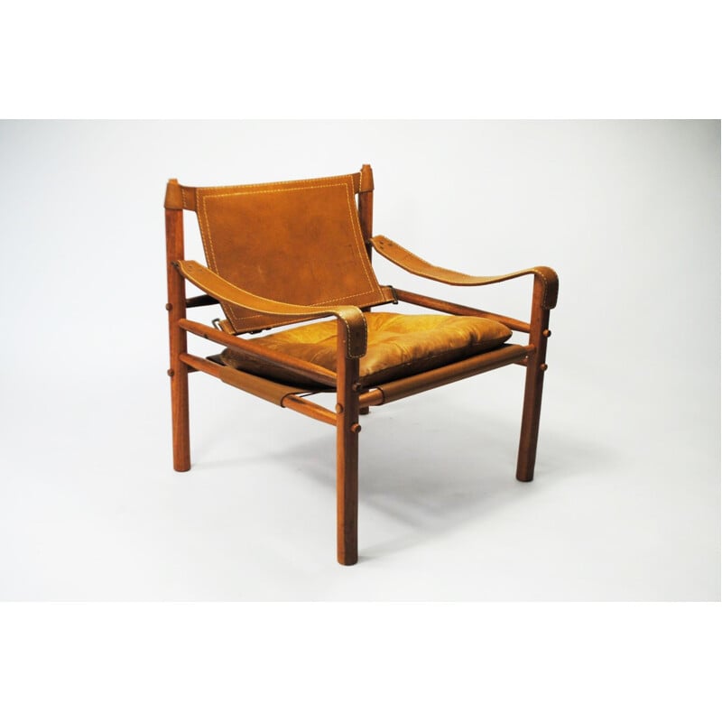 Mid-century Scandinavian "Sirocco" safari chair, Arne NORELL - 1960s