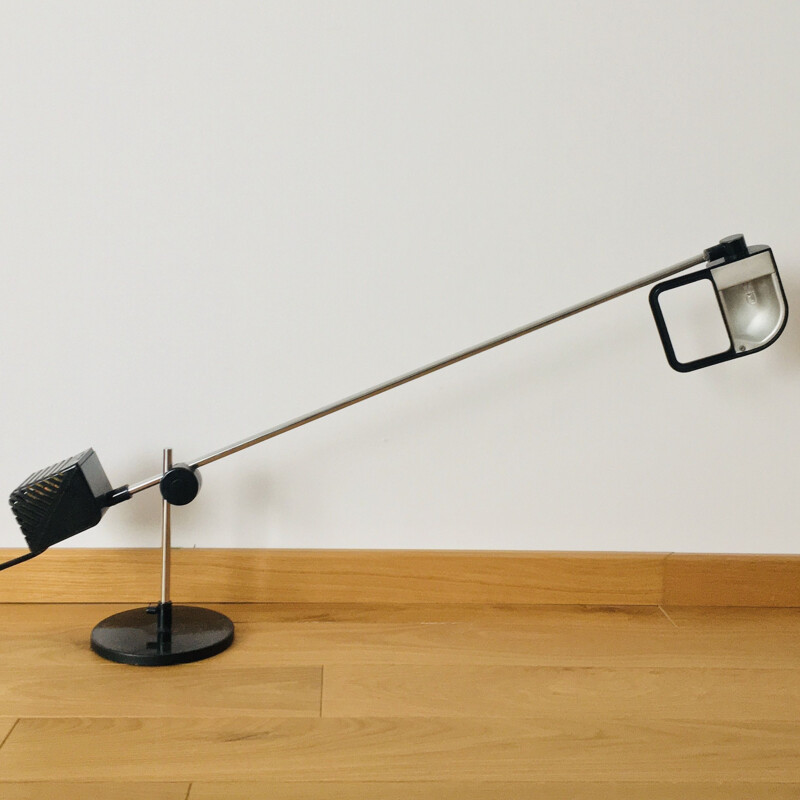 Vintage Maniglia Table Lamp by De Pas, D'Urbino and Lomazzi for Stilnovo, 1970s