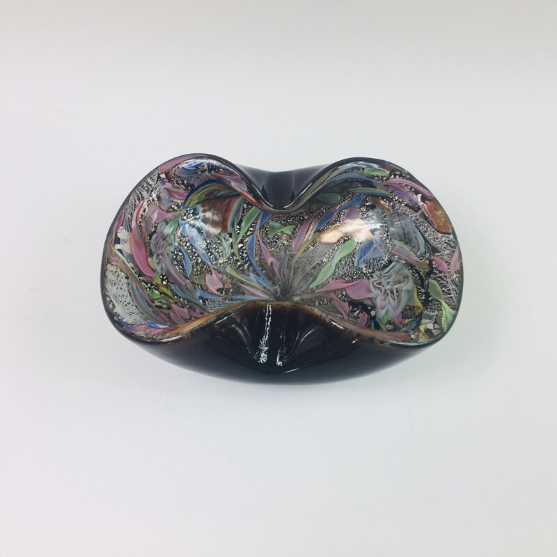 Vintage Murano Glass Bowl by Dino Martens for Aureliano Toso, 1950s