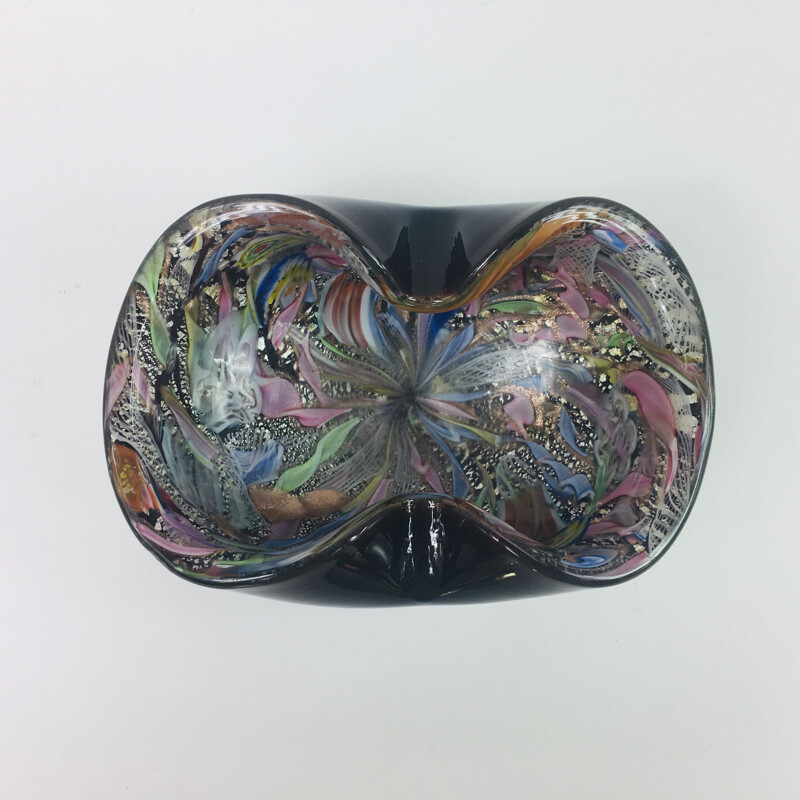 Vintage Murano Glass Bowl by Dino Martens for Aureliano Toso, 1950s