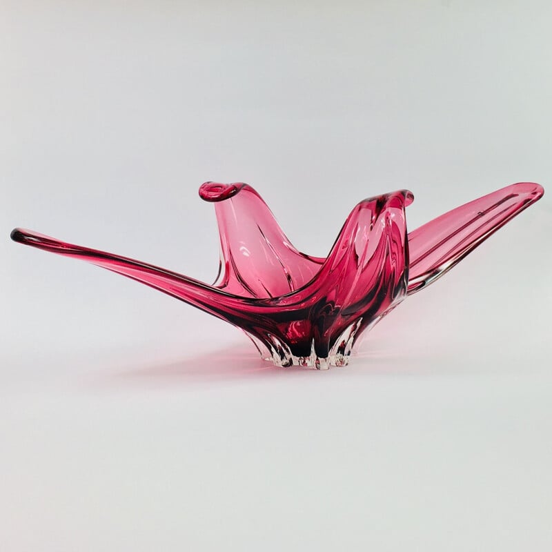 Mid-Century Murano Glass Bowl from Fratelli Toso, 1960s