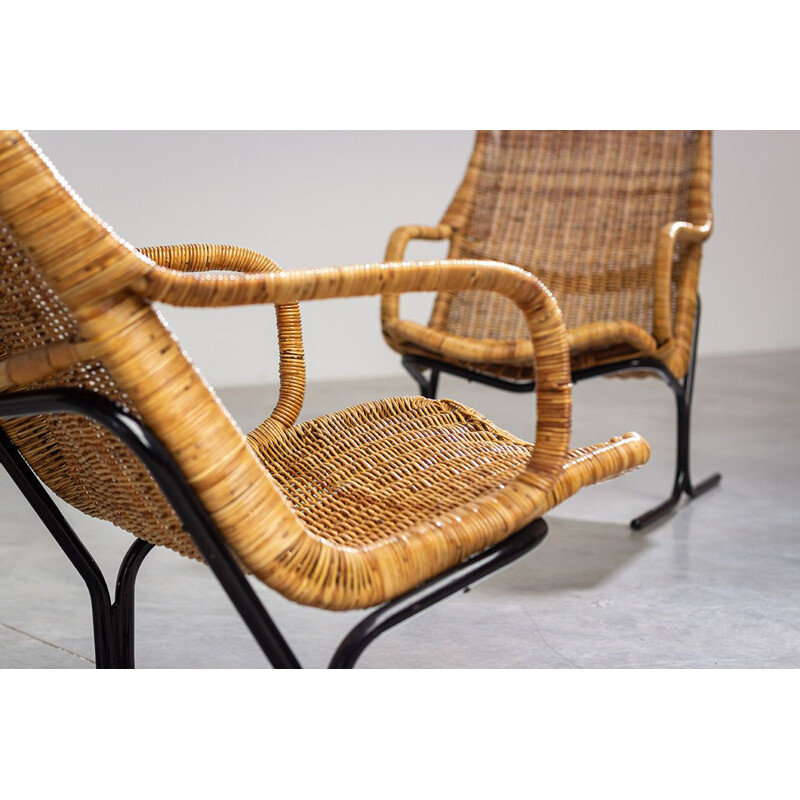 Paire de fauteuils lounges de Dirk van Sliedregt 1960