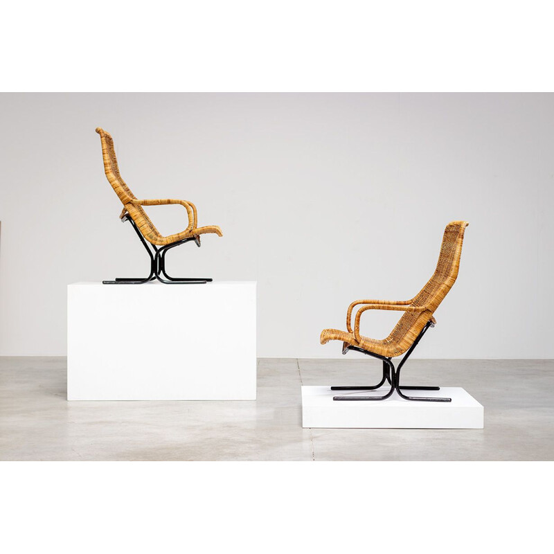 Paire de fauteuils lounges de Dirk van Sliedregt 1960