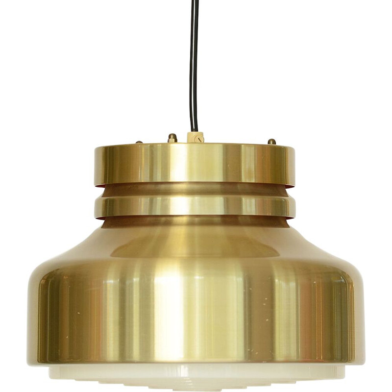 Small vintage pendant light from Super-light. Denmark 1970s