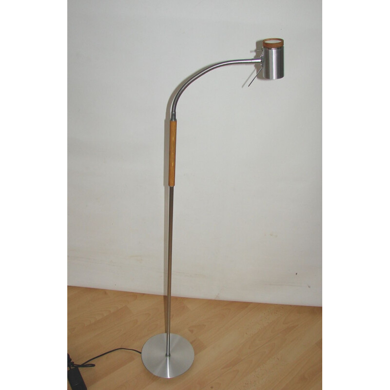 Vintage teak floor lamp 1980