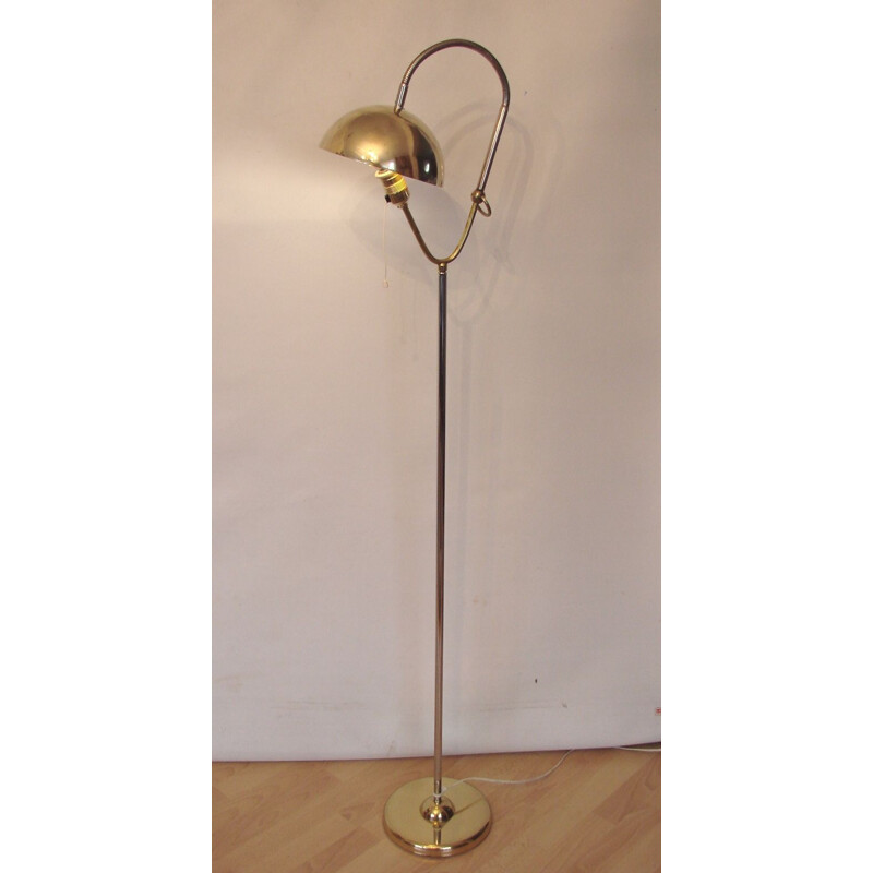 Vintage Floor lamp, brass and metal 1960s