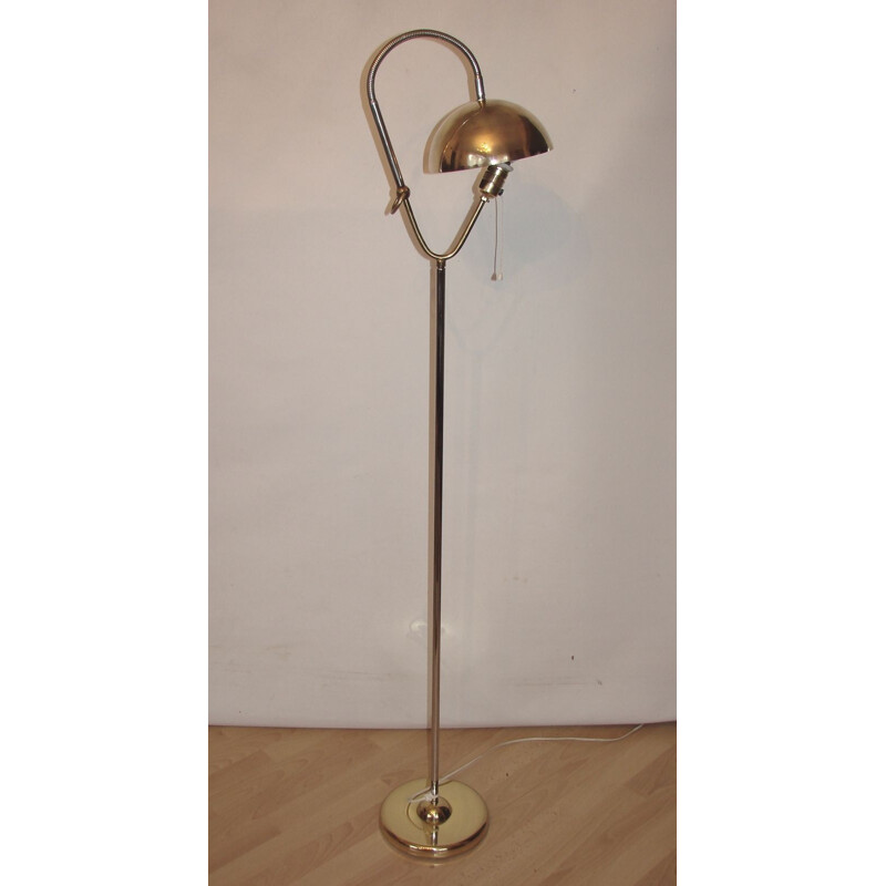 Vintage Floor lamp, brass and metal 1960s