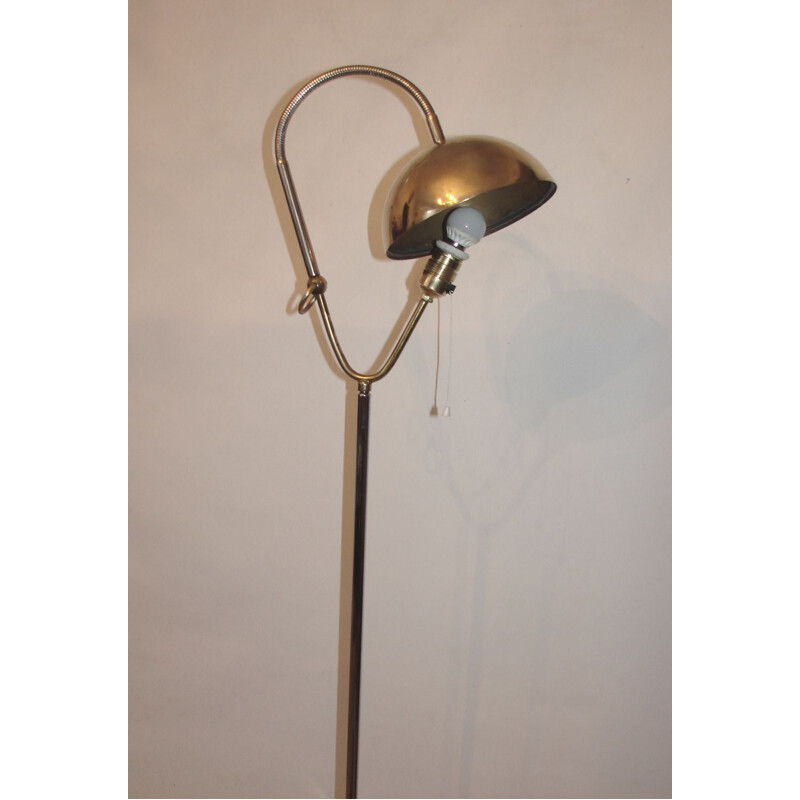 Vintage Floor lamp, brass and metal 1960s