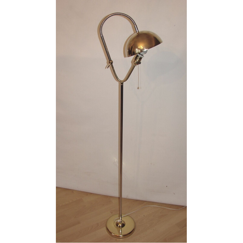 Vintage Floor lamp, brass and metal 1960s