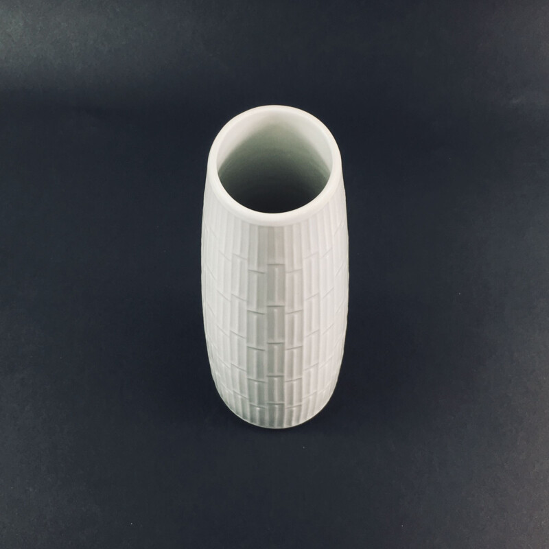 Vase en porcelaine vintage de Hans Merz pour Meissen Allemagne 1950