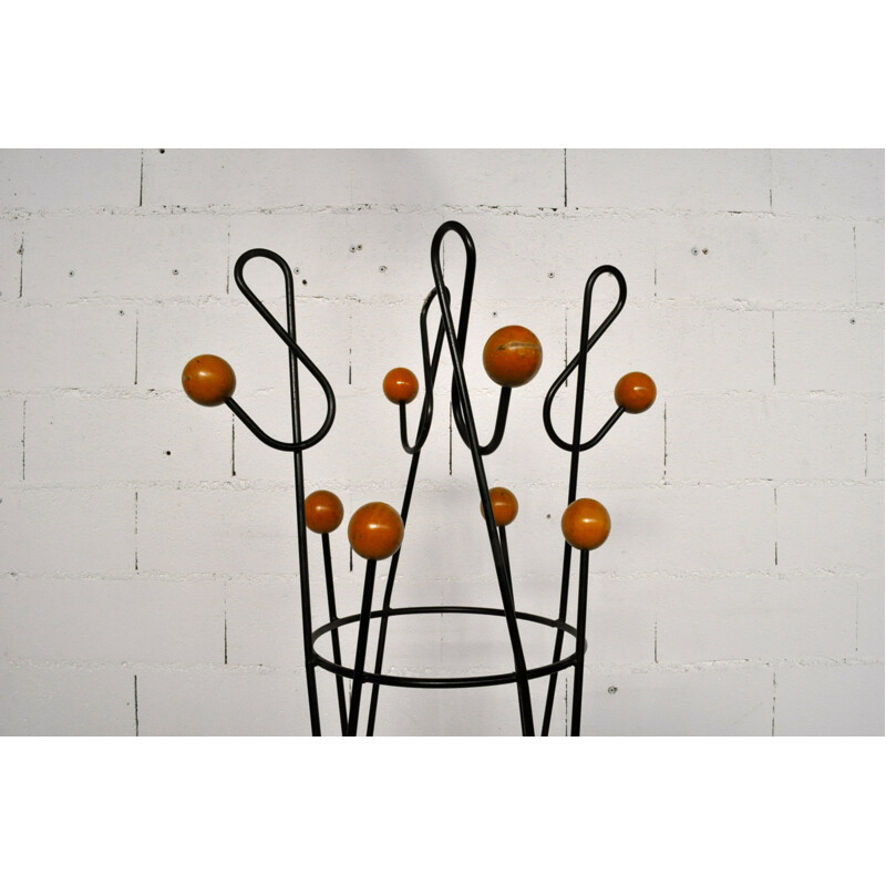 Vintage coat rack, Roger FERRAUD - 1950s 