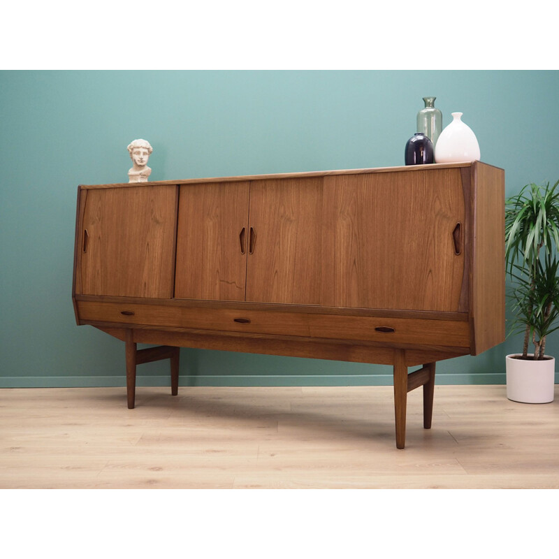 Vintage Highboard teak, Danish 1970s