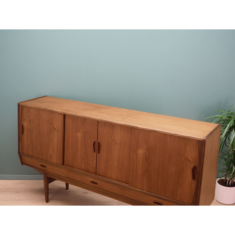 Vintage Highboard teak, Danish 1970s