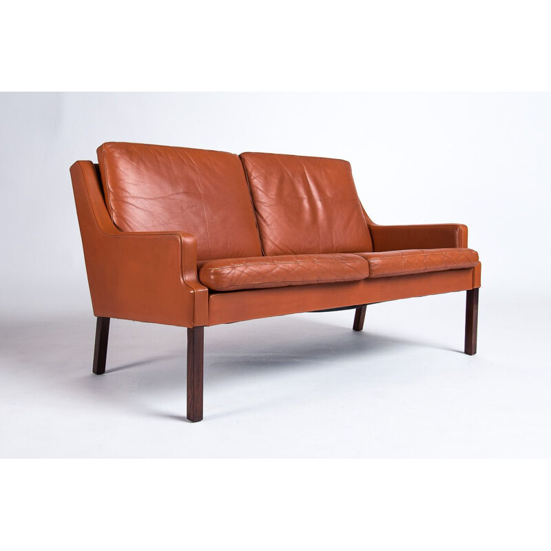 Vintage Sofa in Leather by Rud Thygesen For Georg Thams, Danish 1960s