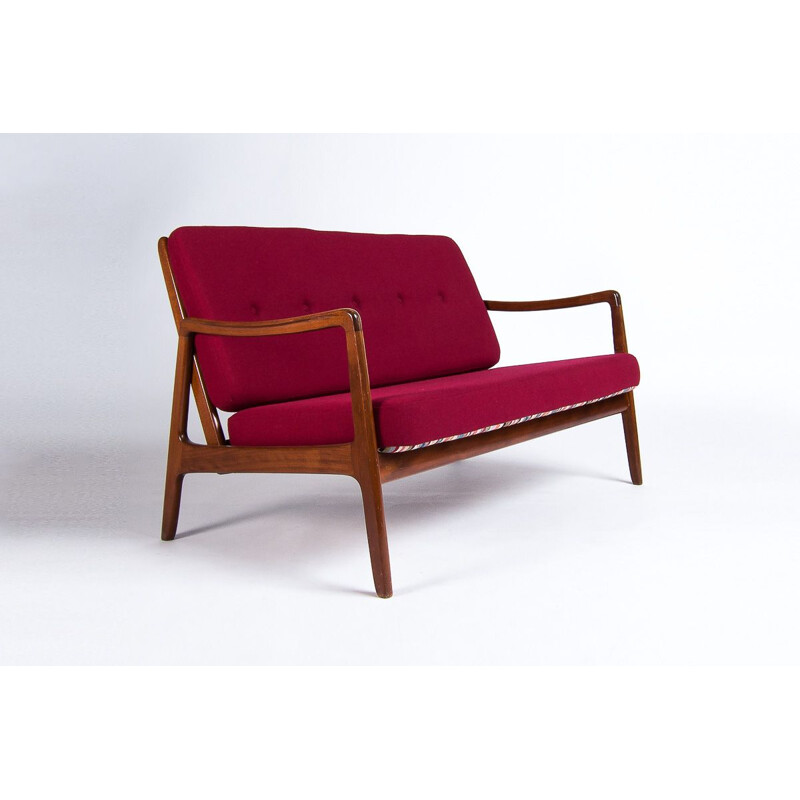 Mid Century Teak Sofa by Ole Wanscher for France & Daverkosen, Danish 1950's