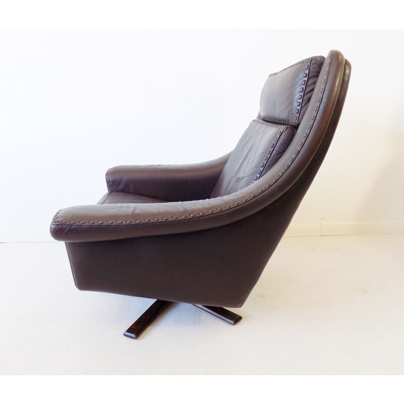 Vintage Matador Leather armchair by Aage Christiansen for Erhardsen & Andersen