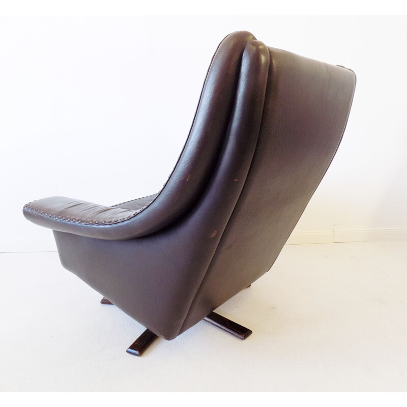 Vintage Matador Leather armchair by Aage Christiansen for Erhardsen & Andersen