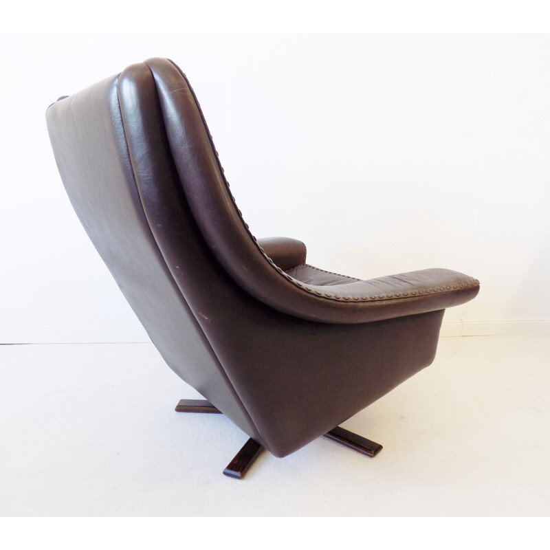 Vintage Matador Leather armchair by Aage Christiansen for Erhardsen & Andersen