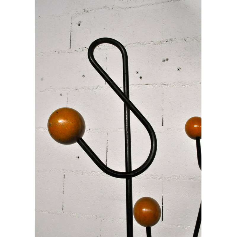 Vintage coat rack, Roger FERRAUD - 1950s 