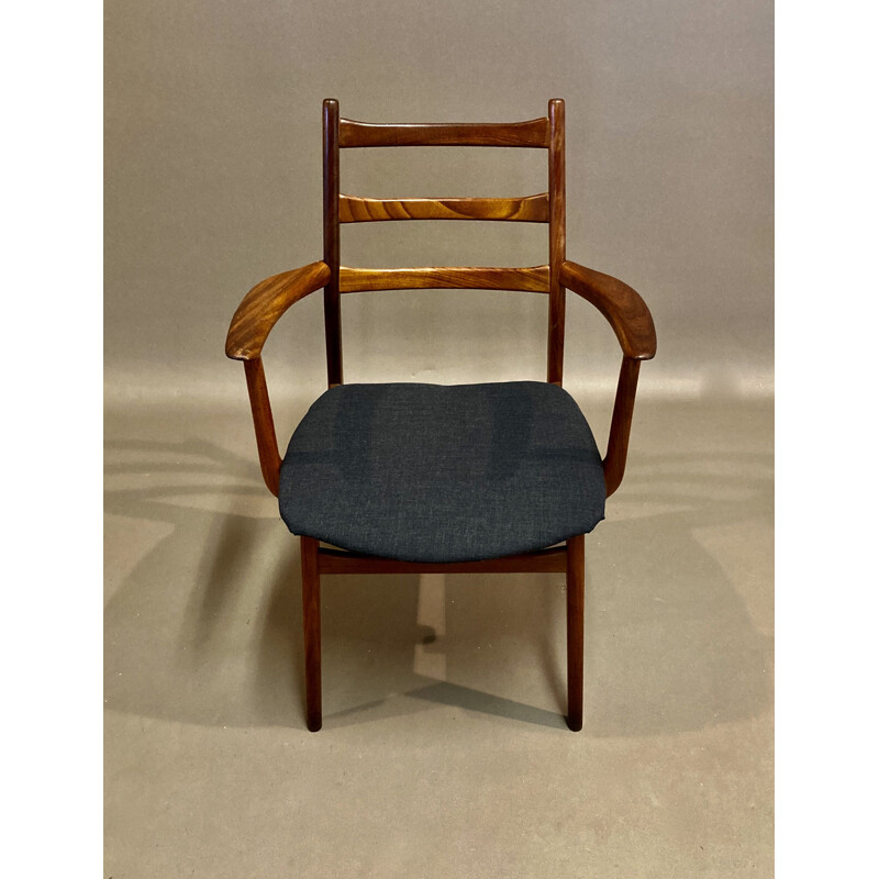 Vintage teak armchair Scandinavian 1950