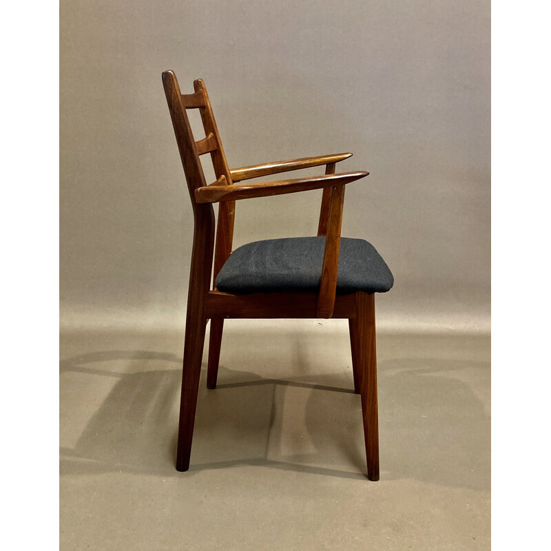 Vintage teak armchair Scandinavian 1950