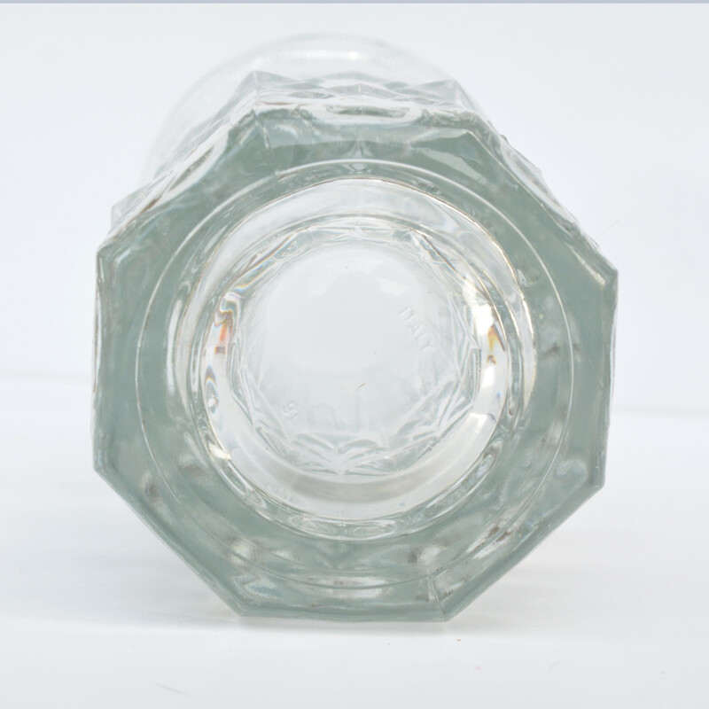 Vintage glass, classicist vase, from Fidenza, Italy 1970s