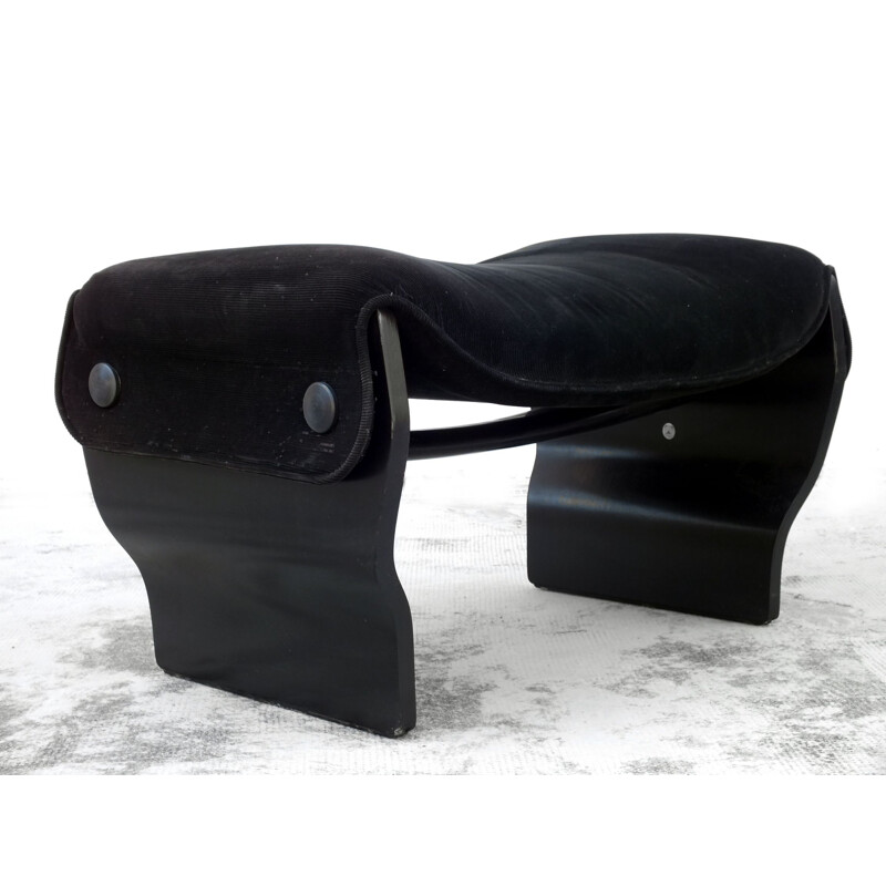 Sillón y otomana Vintage Canada de Osvaldo Borsani para Tecno, Italia 1965