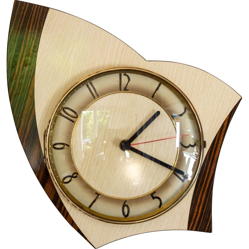 Vintage clock in formica 1960