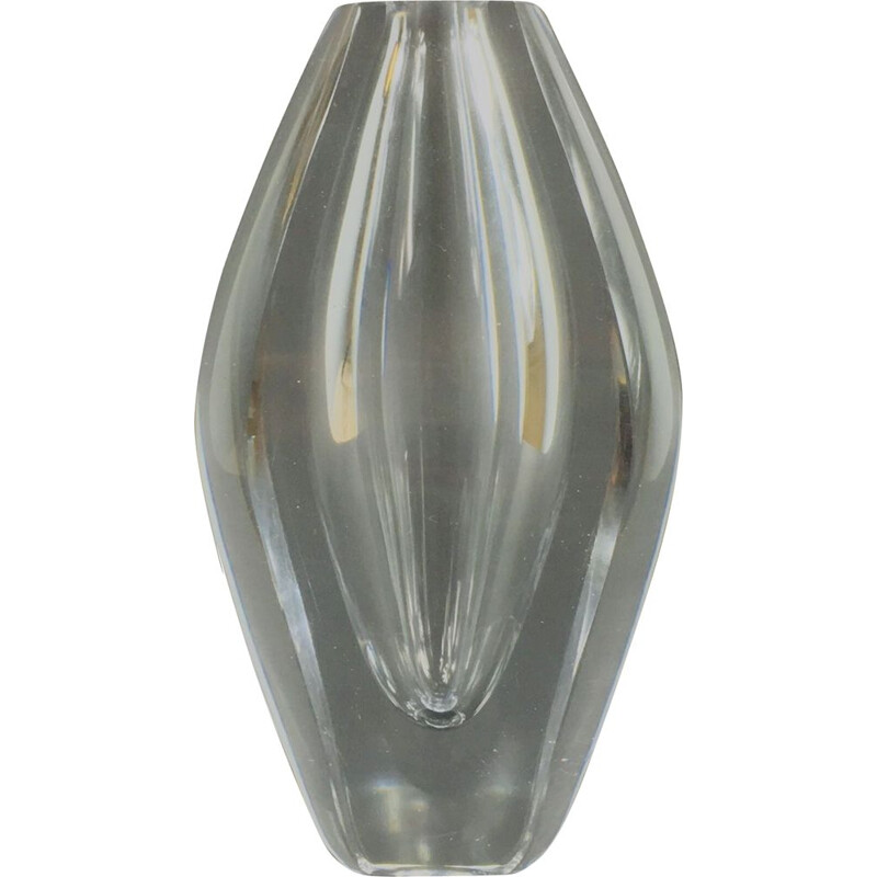 Vintage Glass Vase Ventana by Mona Morales-Schildt for Kosta, 1950s