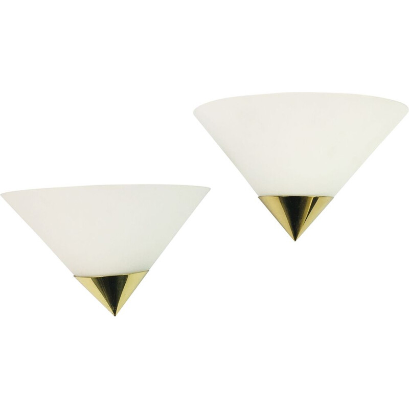 Pair of Mid-Century Space Age Sconces from Limburg 1970