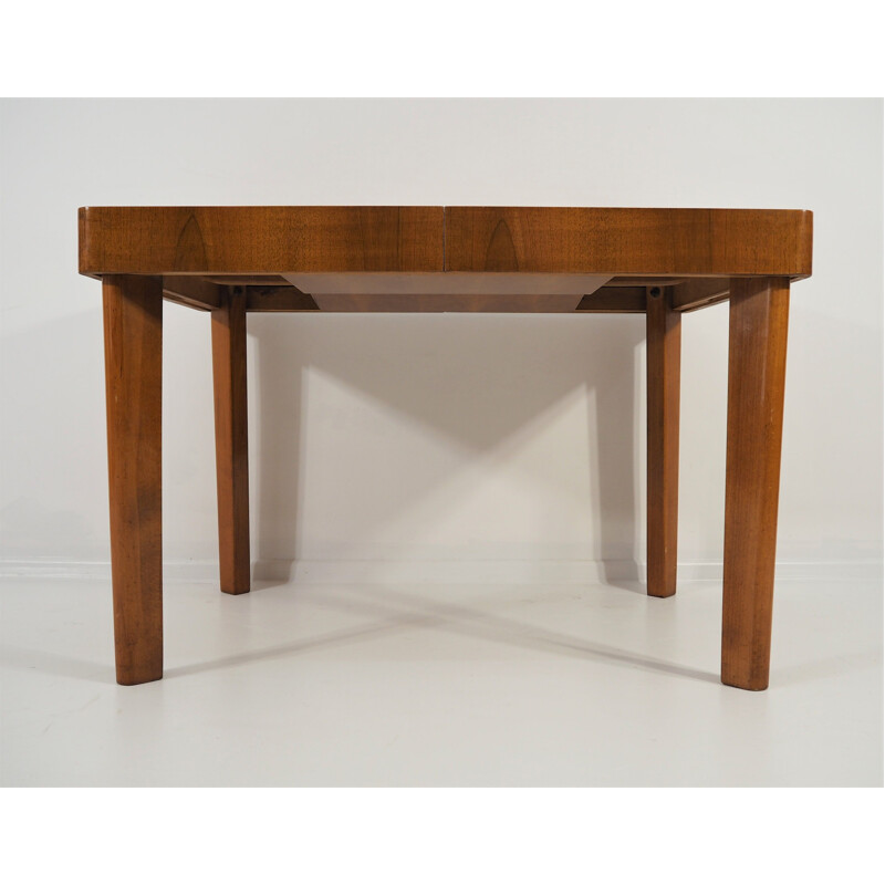 Vintage Dining Table,  Art Deco Czechoslovakia 1950s