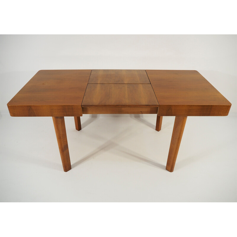 Vintage Dining Table,  Art Deco Czechoslovakia 1950s