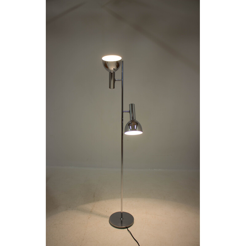 Vintage Floor Lamp Koch and Lowy with 2 Shades, Germany, 1970s