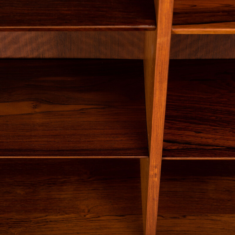 Vintage Low Bookcase by Carlo Jensen for Hundevad & Co Rosewood 1960s