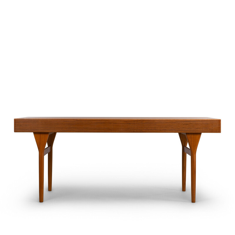 Midcentury Teak Classic 4 drawer Teak Desk by Nanna Ditzel for Soren Willadsen, 1960s