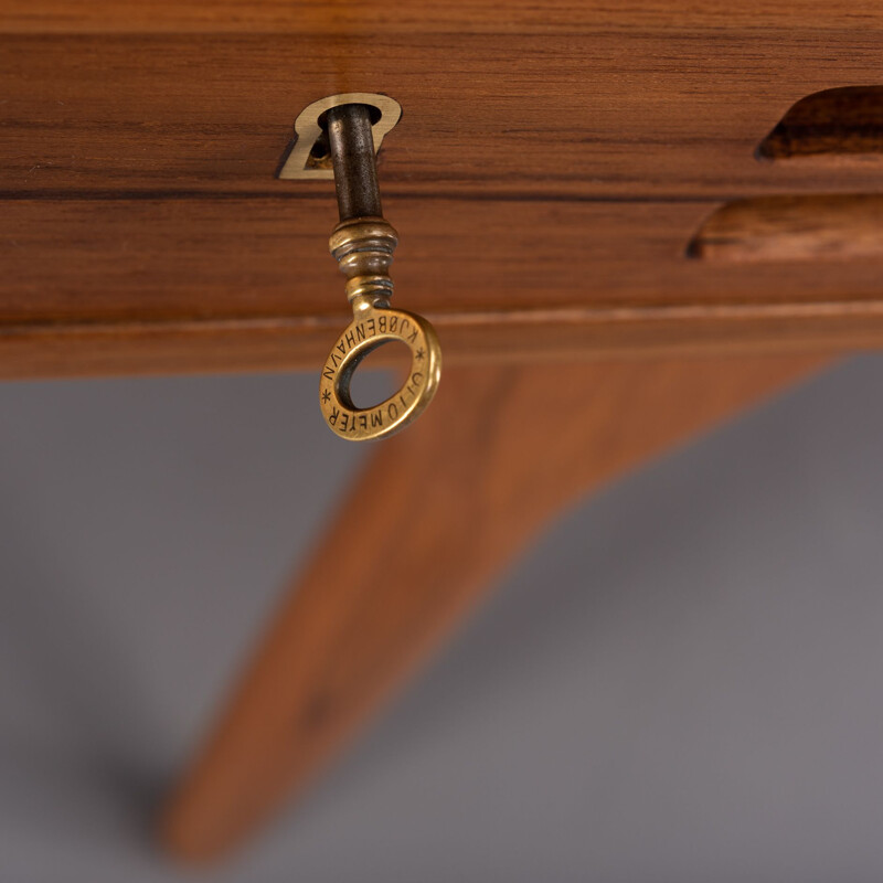 Midcentury Teak Classic 4 drawer Teak Desk by Nanna Ditzel for Soren Willadsen, 1960s