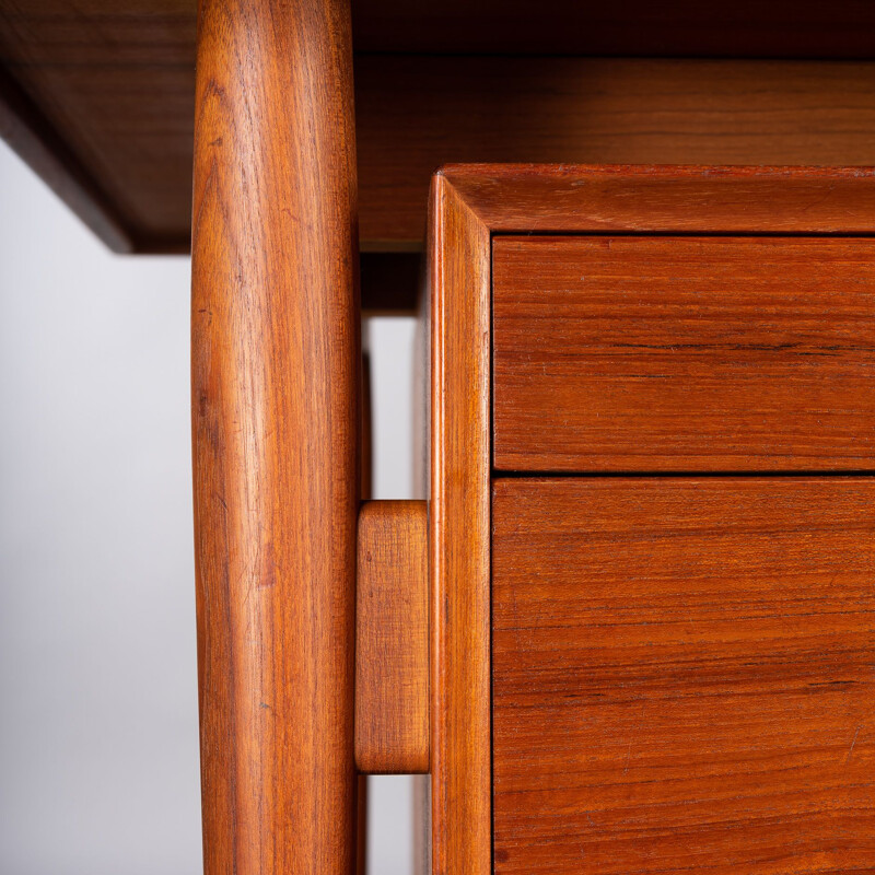 Vintage Midcentury Modern Teak Desk Model 207 by Arne Vodder for Sibast Moller, 1960s