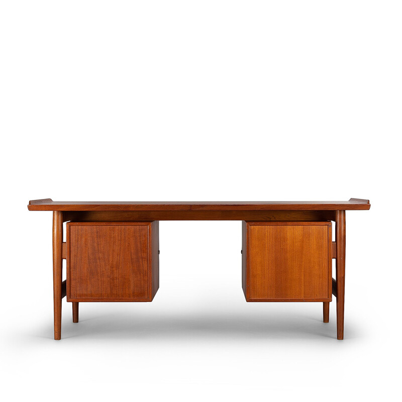 Vintage Midcentury Modern Teak Desk Model 207 by Arne Vodder for Sibast Moller, 1960s