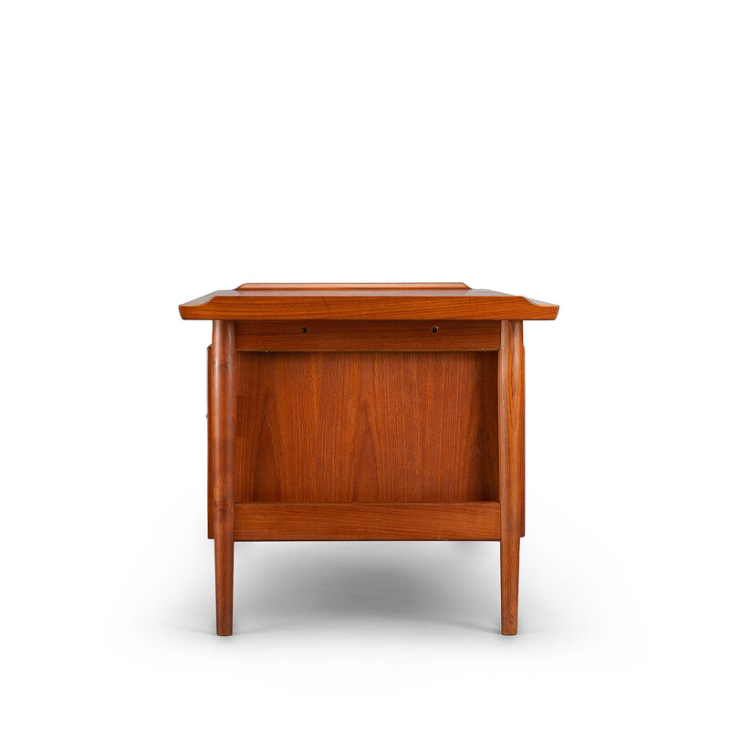 Vintage Midcentury Modern Teak Desk Model 207 by Arne Vodder for Sibast Moller, 1960s