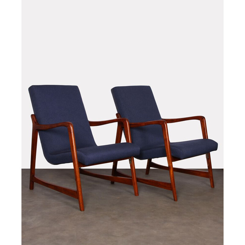 Pair of vintage armchairs by Barbara Fenrych, 1960