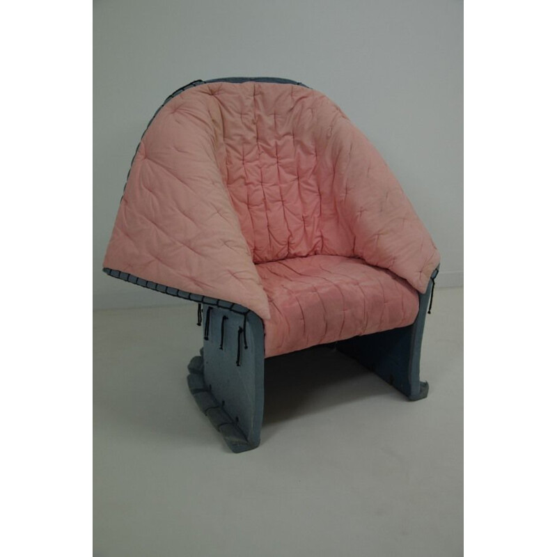 Fauteuil vintage Gaetano Pesce Feltri Cassina italien 1980