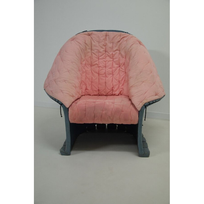 Vintage Gaetano Pesce Feltri Cassina Italian armchair 1980